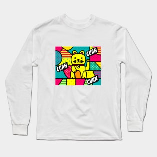 Cat Warhol Long Sleeve T-Shirt